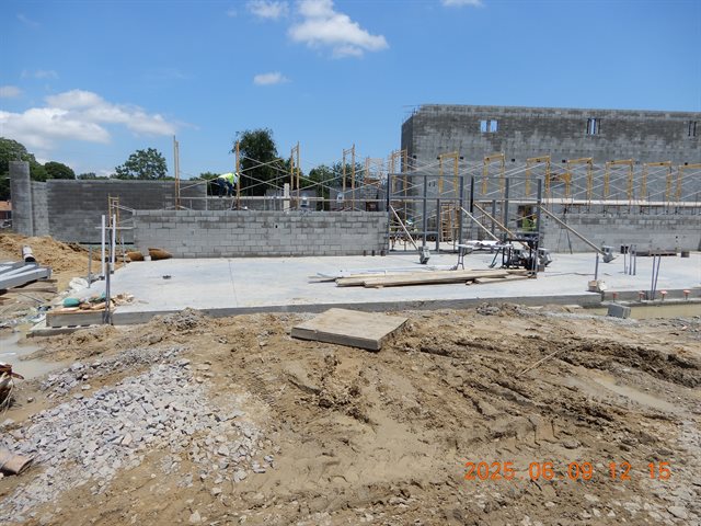 Hollow Metal Frames Installed in Main Corridor