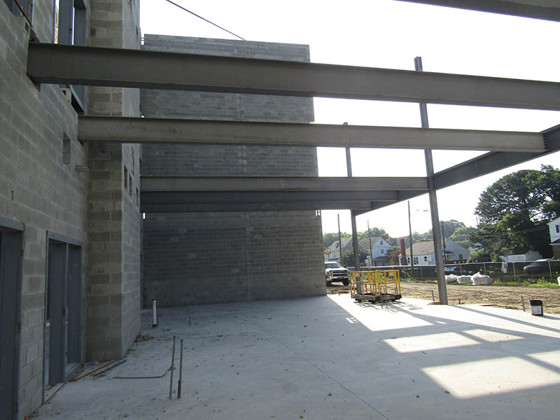 B Area Classrooms Steel Beams