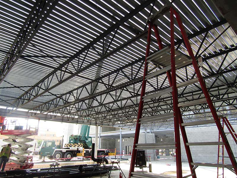 Underside Cafeteria Roof Deck