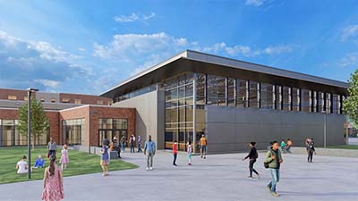 Exterior of Gymnasium (Image: Quinn Evans)